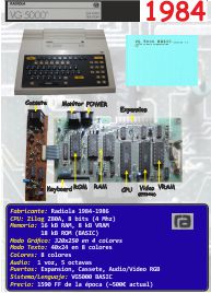 Ficha: Radiola VG 5000 (1984)