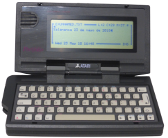Atari Portfolio (1989) (ORD.0069.P/Funciona/Ebay/11-05-2018)