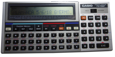 Casio FX-730P (1988) (ORD.0123.D/Funciona/Donado/05-06-2018)